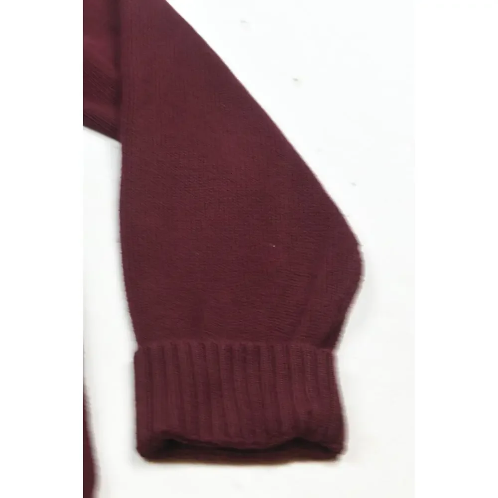 Polo Ralph Lauren 1/4 Zip Pullover Sweater Mens Medium Maroon Long Sleeve Cotton